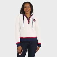Women's WEAR by Erin Andrews  Cream Indiana Fever Hooded Sweater