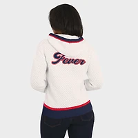 Women's WEAR by Erin Andrews  Cream Indiana Fever Hooded Sweater