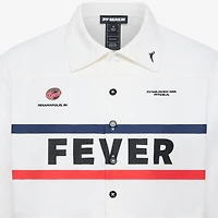 Chemise courte boutonnée en toile blanche Indiana Fever pour femme