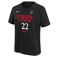 Youth Nike Caitlin Clark Black Indiana Fever Rebel Edition Name & Number T-Shirt