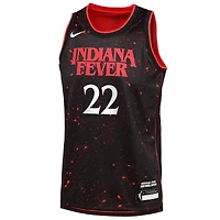Maillot Nike Caitlin Clark noir pour jeune Indiana Fever Stranger Things Victory - Édition Rebel