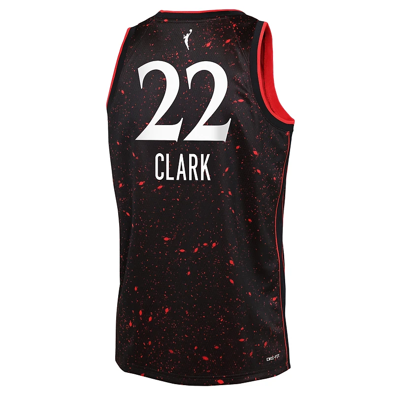 Maillot Nike Caitlin Clark noir pour jeune Indiana Fever Stranger Things Victory - Édition Rebel