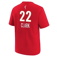 Youth Nike Caitlin Clark Red Indiana Fever Rebel Edition Name & Number T-Shirt