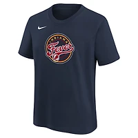 T-shirt Nike bleu marine Indiana Fever Essential avec logo pour jeune