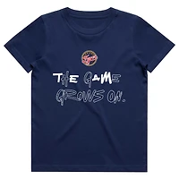 T-shirt signature du joueur Round21 Caitlin Clark bleu marine Indiana Fever pour jeunes