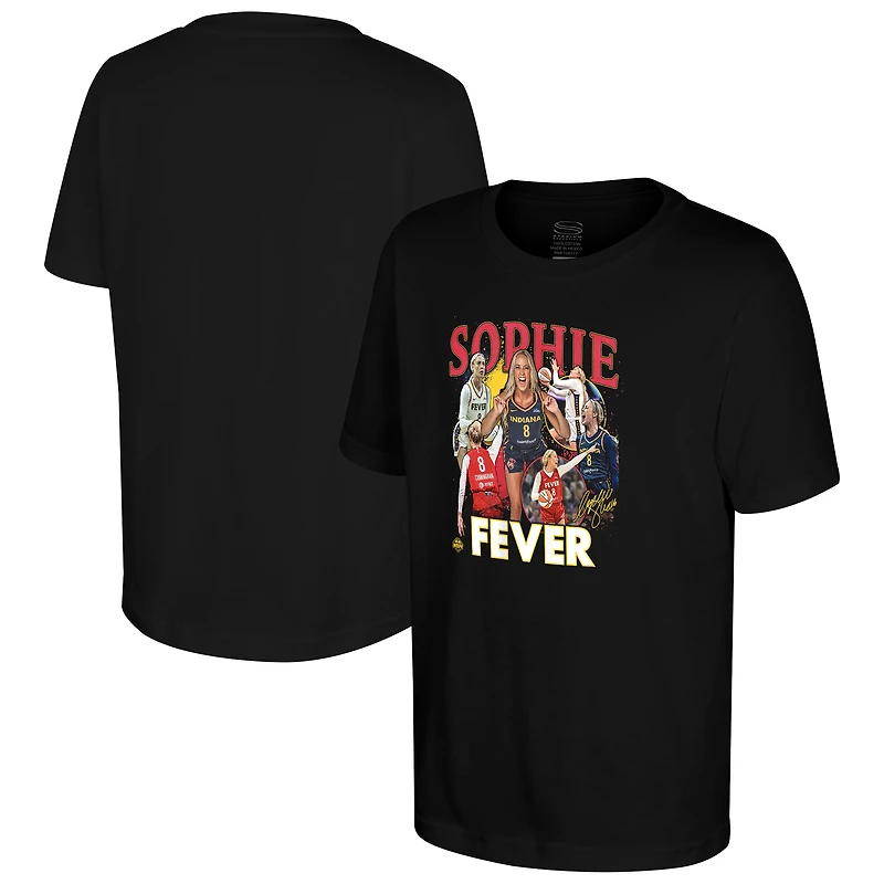 T-shirt noir Sophie Cunningham « Indiana Fever Crossroads » pour jeunes Stadium Essentials