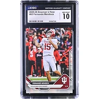 Fernando Mendoza Indiana Hoosiers 2025-26 Bowman U Now '25 Heisman Trophy Winner #60 CGC Authenticated 10 Card