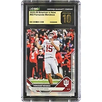 Fernando Mendoza Indiana Hoosiers 2025-26 Bowman U Now '25 Heisman Trophy Winner #60 CGC Authenticated PRISTINE 10 Card