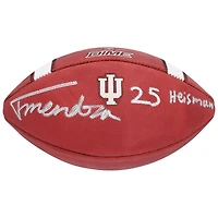 Fernando Mendoza Indiana Hoosiers Autographed adidas Dime Game Football with "25 Heisman" Inscription
