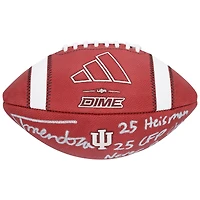 Fernando Mendoza Indiana Hoosiers Autographed adidas Official Game Football with Multiple Inscriptions - Limited Edition of 25