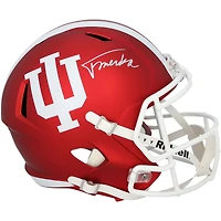 Casque réplique Riddell Speed ​​autographié par Fernando Mendoza (Indiana Hoosiers)