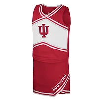 Ensemble haut et jupe de pom-pom girl Indiana Hoosiers pour filles Youth Colosseum Crimson