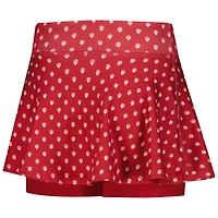 Jupe-short de tennis ZooZatz Crimson Indiana Hoosiers à imprimé intégral pour filles
