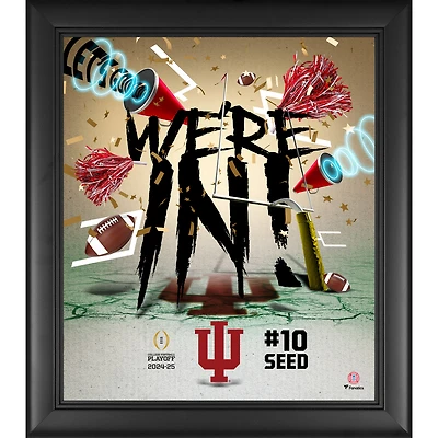 Indiana Hoosiers 2024-25 College Football Playoff Framed 15" x 17" We're In Collage