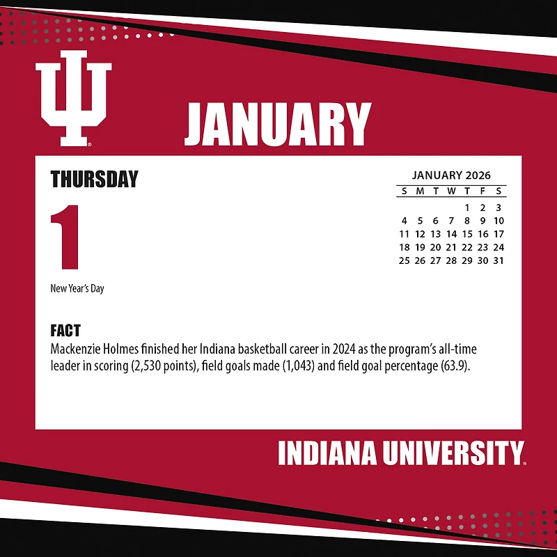 Calendrier 2026 des Indiana Hoosiers