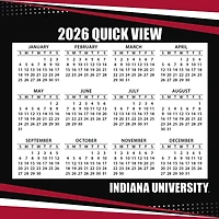 Calendrier 2026 des Indiana Hoosiers