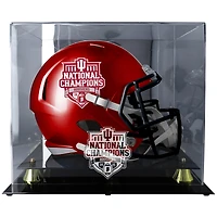 Vitrine pour mini-casque des Indiana Hoosiers, champions nationaux du championnat universitaire de football américain 2025 (Golden Classic)