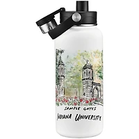 Indiana Hoosiers Laura Wilcox Watercolors 34oz. Water Bottle