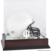 Indiana Hoosiers Mahogany Logo Mini Helmet Display Case with Mirror Back