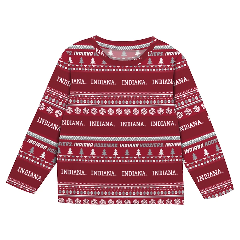 Ensemble pyjama pull moche Crimson Indiana Hoosiers pour nourrissons et nouveau-nés Outerstuff