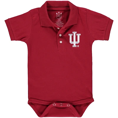 Body polo Indiana Hoosiers cramoisi pour bébé