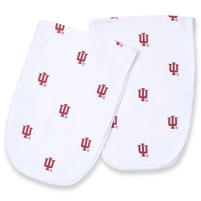 Infant Three Little Anchors Indiana Hoosiers 2-Pack Muslin Burp Cloth Set