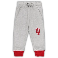 Wes & Willy Heather Grey Indiana Hoosiers Jie Ensemble body et pantalon à manches longues