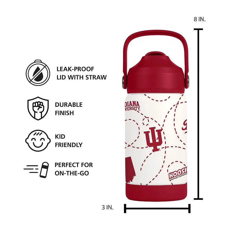 Logo Brands Indiana Hoosiers 12oz. Mascot Bottle