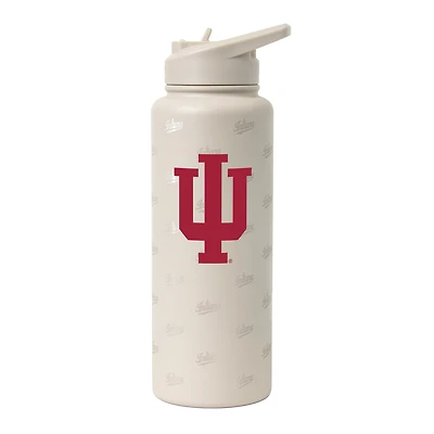 Bouteille de 1 litre (34 oz) Logo Brands Indiana Hoosiers Sand Ghost Quencher