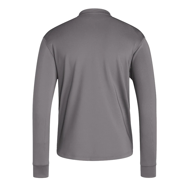 Men's adidas  Gray Indiana Hoosiers Dugout Pullover Sweatshirt
