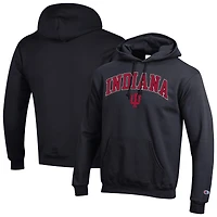 Sweat à capuche en polaire avec logo arqué Champion Crimson Indiana Hoosiers pour homme