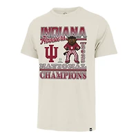 Men's '47 Natural Indiana Hoosiers College Football Playoff 2025 National Champions Big & Tall Mascot T-Shirt
