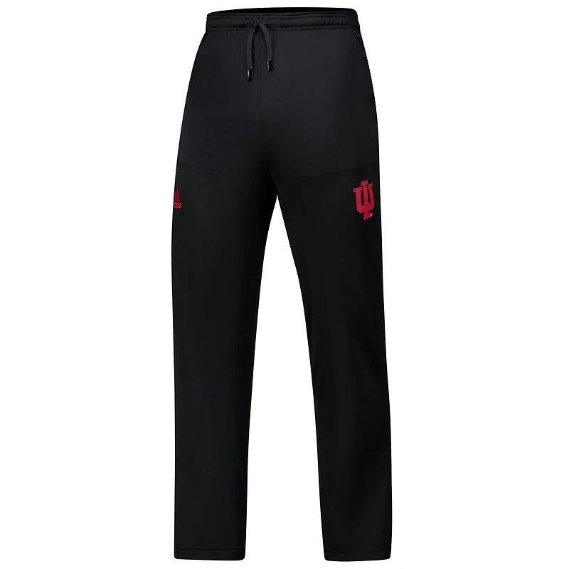 Men's adidas Black Indiana Hoosiers Open Hem AEROREADY Pants