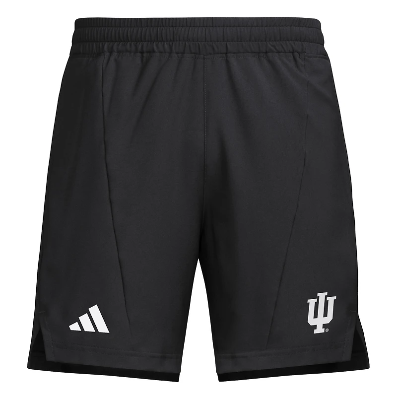 Short d'entraînement tissé adidas noir Indiana Hoosiers Program pour homme