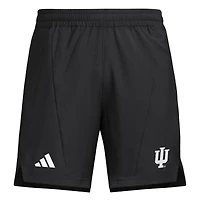 Short d'entraînement tissé adidas noir Indiana Hoosiers Program pour homme