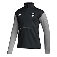 Veste à demi-fermeture éclair Indiana Hoosiers Team Issue AEROREADY pour homme adidas noire