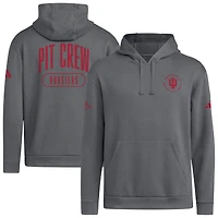 Men's adidas  Charcoal Indiana Hoosiers IU x Indy 500 Hoodie