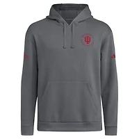 Men's adidas  Charcoal Indiana Hoosiers IU x Indy 500 Hoodie