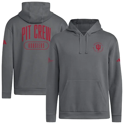 Men's adidas  Charcoal Indiana Hoosiers IU x Indy 500 Hoodie