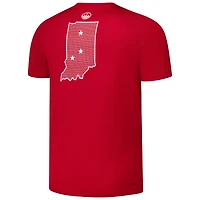 T-shirt d'avant-match adidas Crimson Indiana Hoosiers Honor & Support pour homme