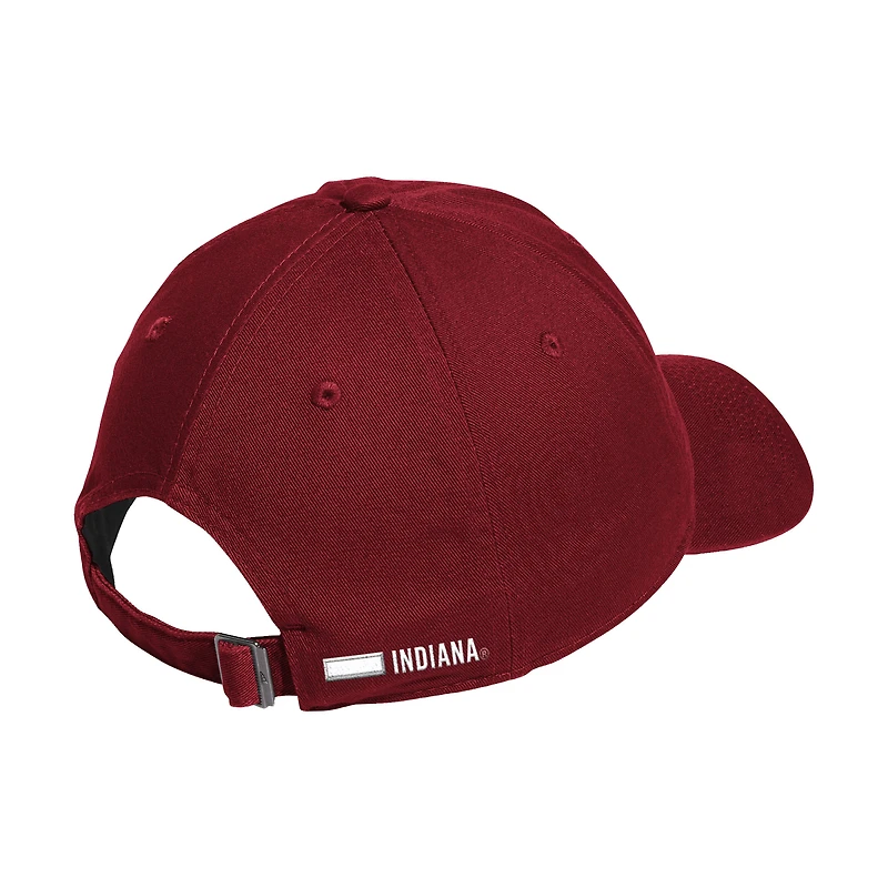 Men's adidas Crimson Indiana Hoosiers Locker Room Adjustable Slouch Hat