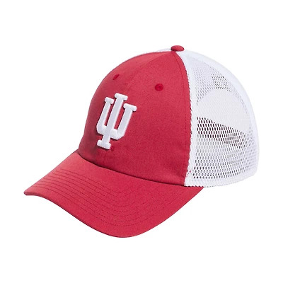 Men's adidas Crimson Indiana Hoosiers Mascot Slouch Trucker Adjustable Hat