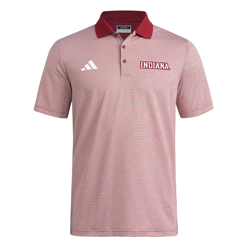 Men's adidas Crimson Indiana Hoosiers Ultimate 365 Ottoman Polo Shirt