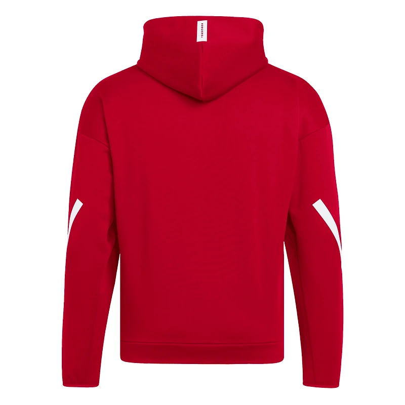 Sweat à capuche zippé adidas Crimson Indiana Hoosiers Z.N.E. pour homme