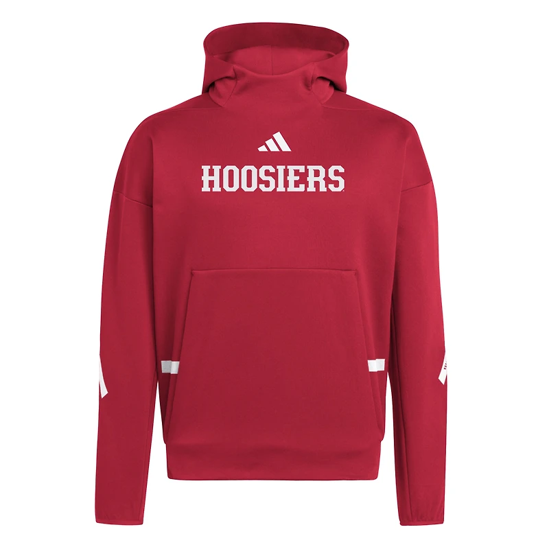 Sweat à capuche adidas Crimson Indiana Hoosiers NCAA ADI 2025 Z.N.E. pour homme