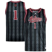 Men's adidas #1 Crimson Indiana Hoosiers Replica Swingman Jersey