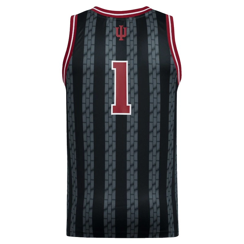 Maillot Swingman réplique adidas #1 noir des Indiana Hoosiers pour homme