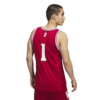 Men's adidas #1 Crimson Indiana Hoosiers Replica Swingman Jersey