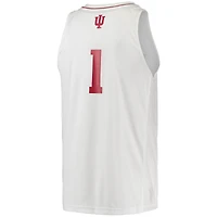 Maillot de basket-ball blanc Swingman Indiana Hoosiers #1 adidas pour homme