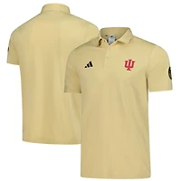 Polo adidas Tan Indiana Hoosiers Salute to Service Ultimate365 Solid pour homme